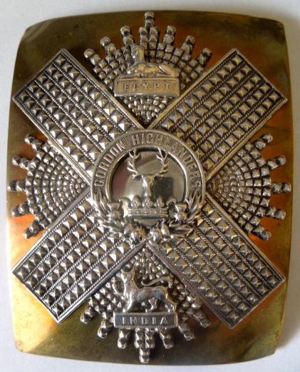 Edwardian Gordon Highlanders Shoulder Belt Plate