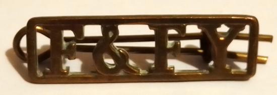 Fife & Forfar Yeomanry Shoulder Title