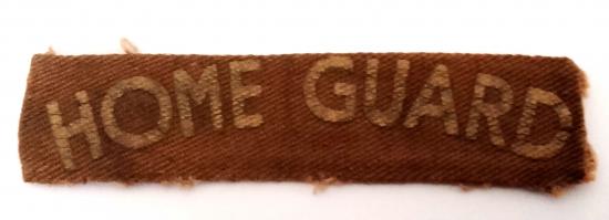 WW2 Period Home Guard Shoulder Title