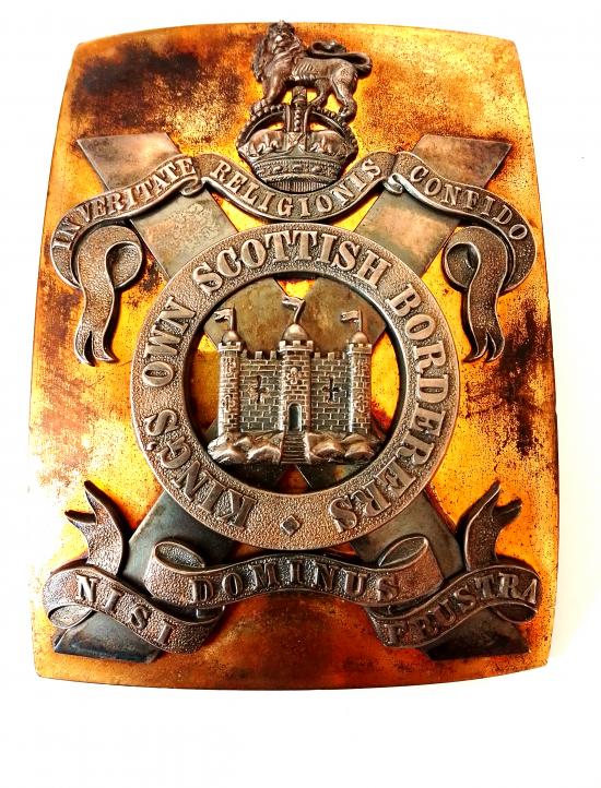 Pre 1953 K.O.S.B Officers Shoulder Belt Plate