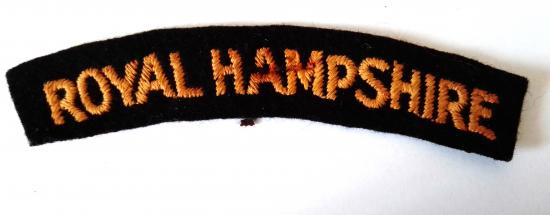 Royal Hampshire Cloth Shoulder Title