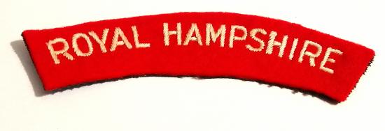 Royal Hampshire Cloth Shoulder Title