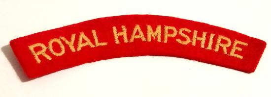 Royal Hampshire Cloth Shoulder Title