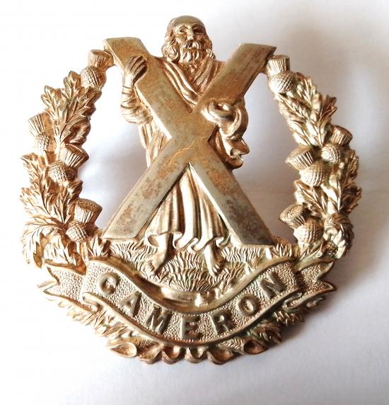 Queens Own Cameron Highlanders Officers Glengarry Badge