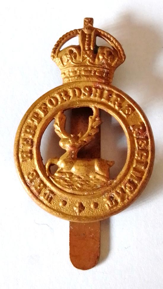 WW2 Period Hertfordshire Cap Badge