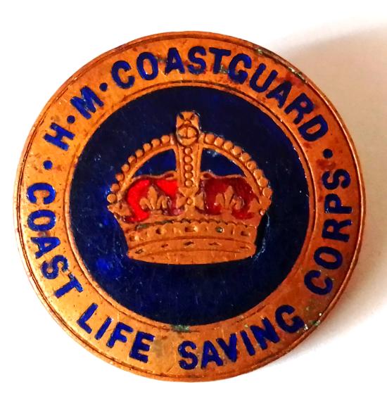 H.M. Coastguard Life Saving Corp Lapel Badge