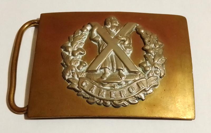 Cameron Highlanders Belt Plate