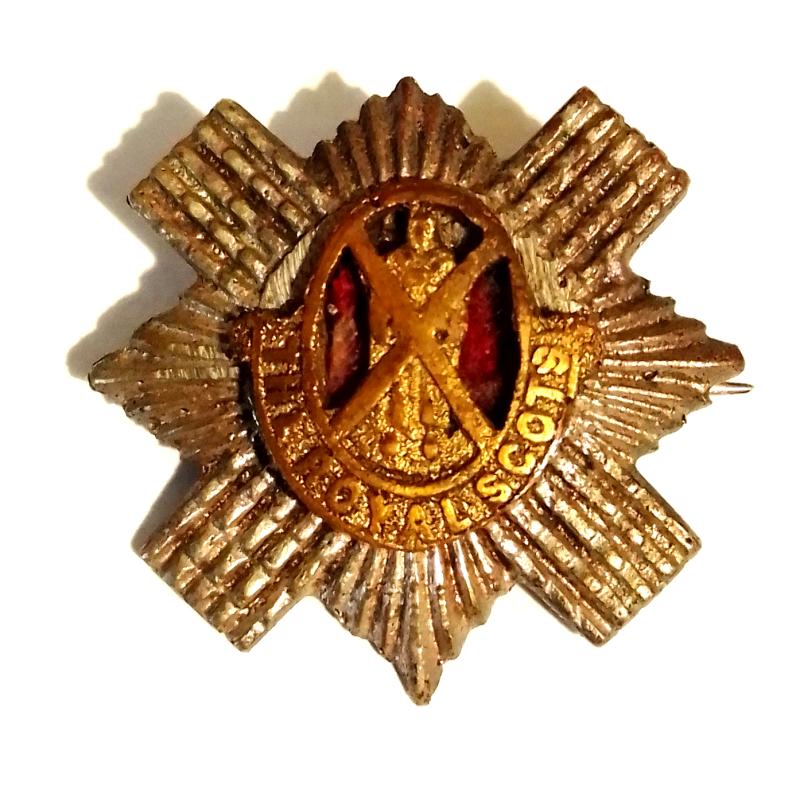 WW2 Period Royal Scots Lapel Pin