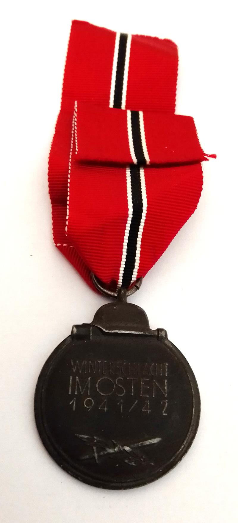 Third Reich Russian Front Medal with original ribbon