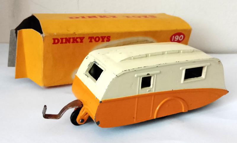 Dinky 190 Yellow Caravan