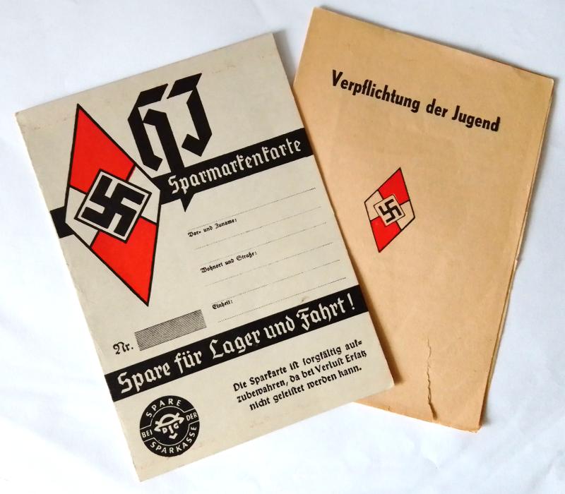 Two Third Reich Hitler Youth Documents