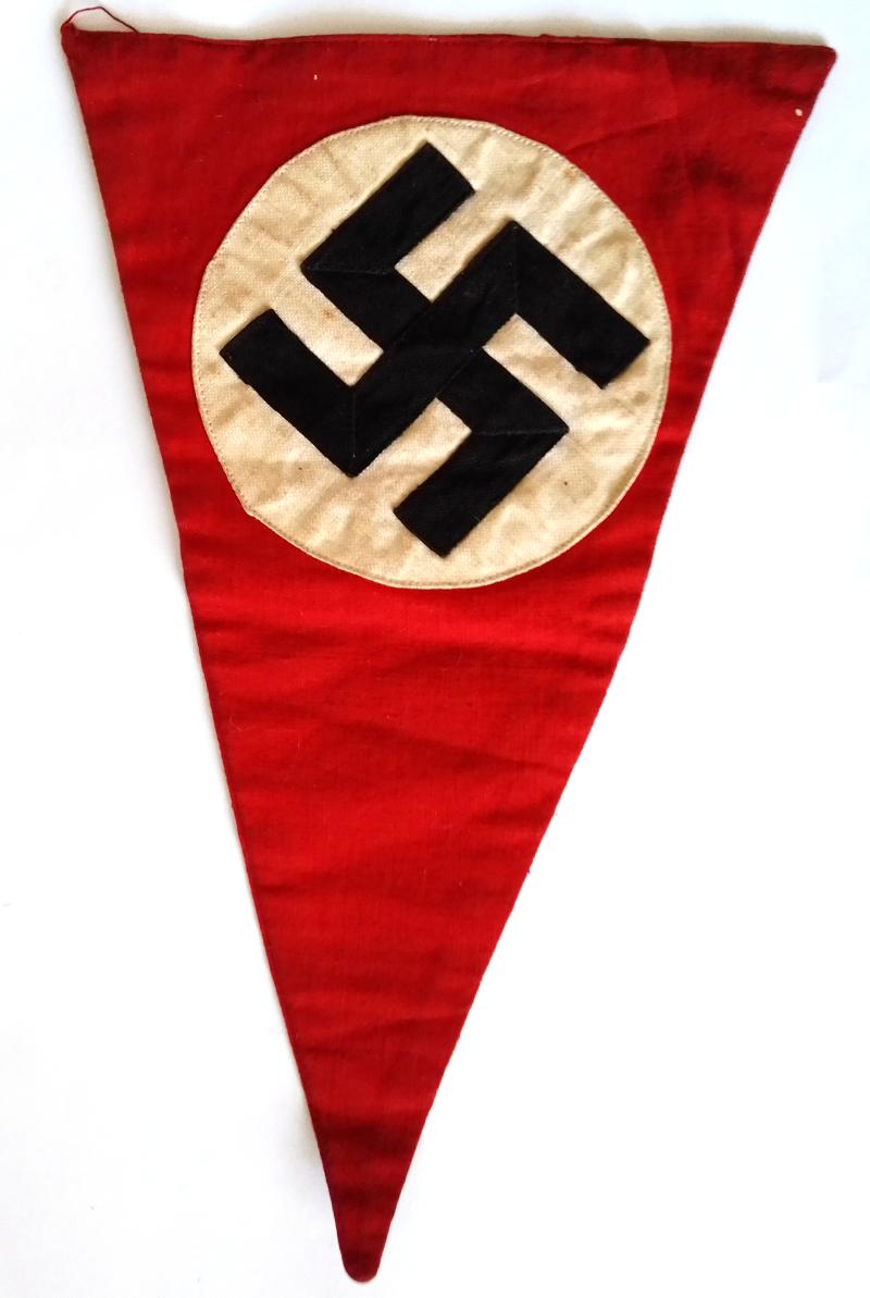 Double Sided Third Reich 1937 Reichsparteitag Pennant