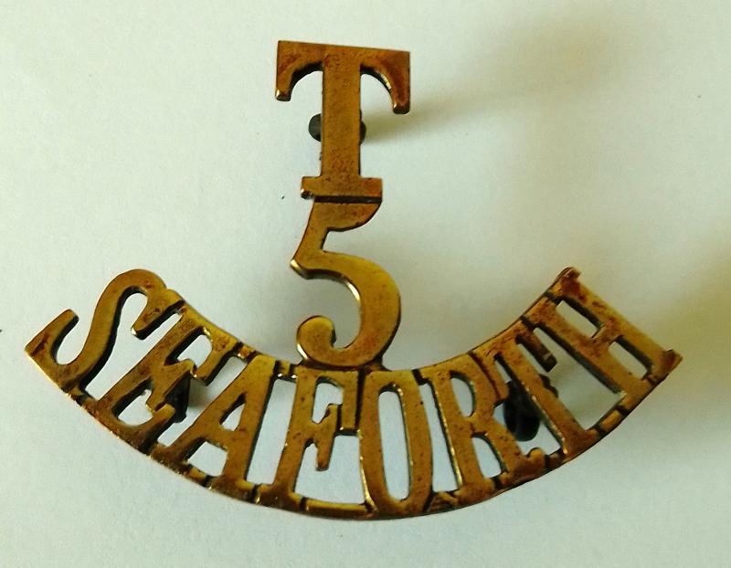 Territorial 5th Seaforth Highlanders Shoulder Title