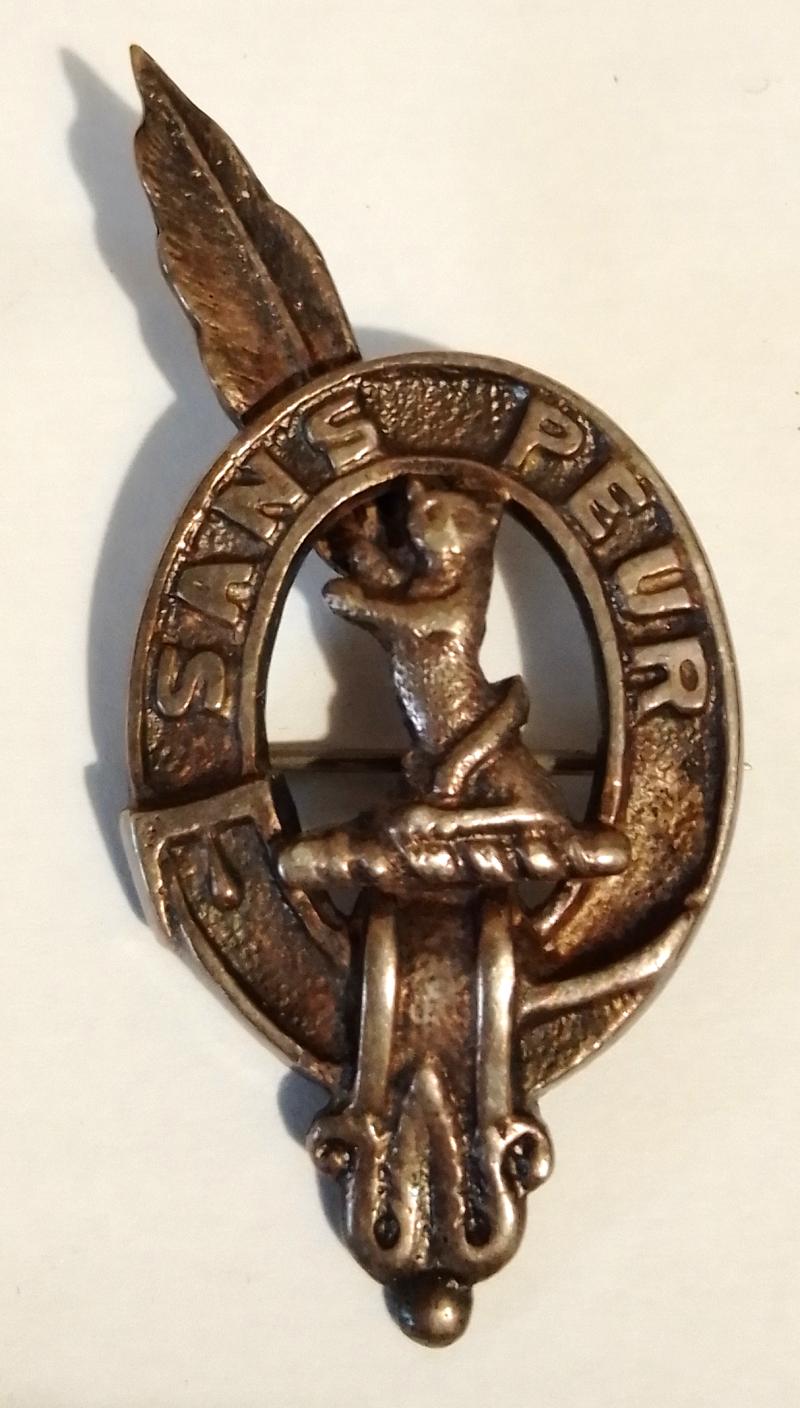 5th Seaforth Highlanders Sweetheart Brooch