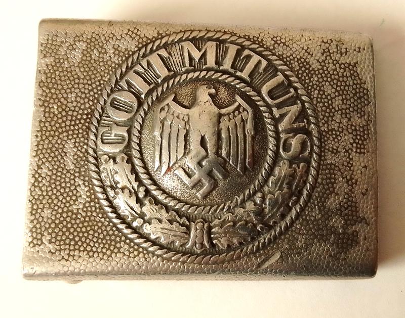 Third Reich German Army Aluminium  Maker Marked Belt Buckle