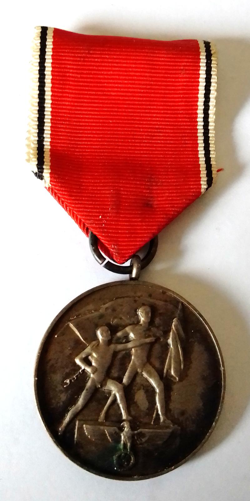 Third Reich 13th March 1938 Medal with Ribbon