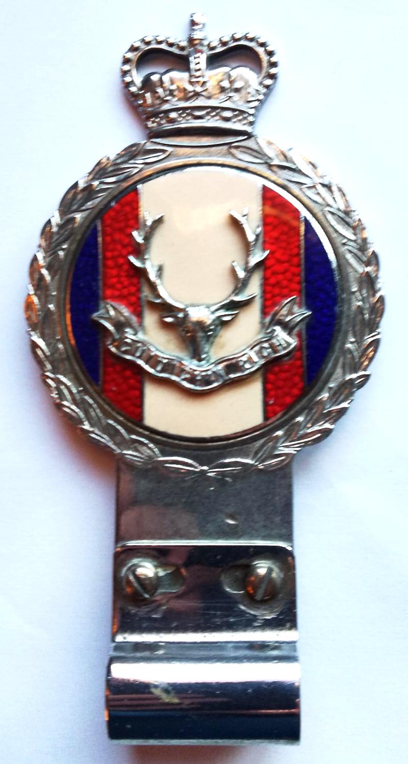 Seaforth Highlanders Car Bumper Badge