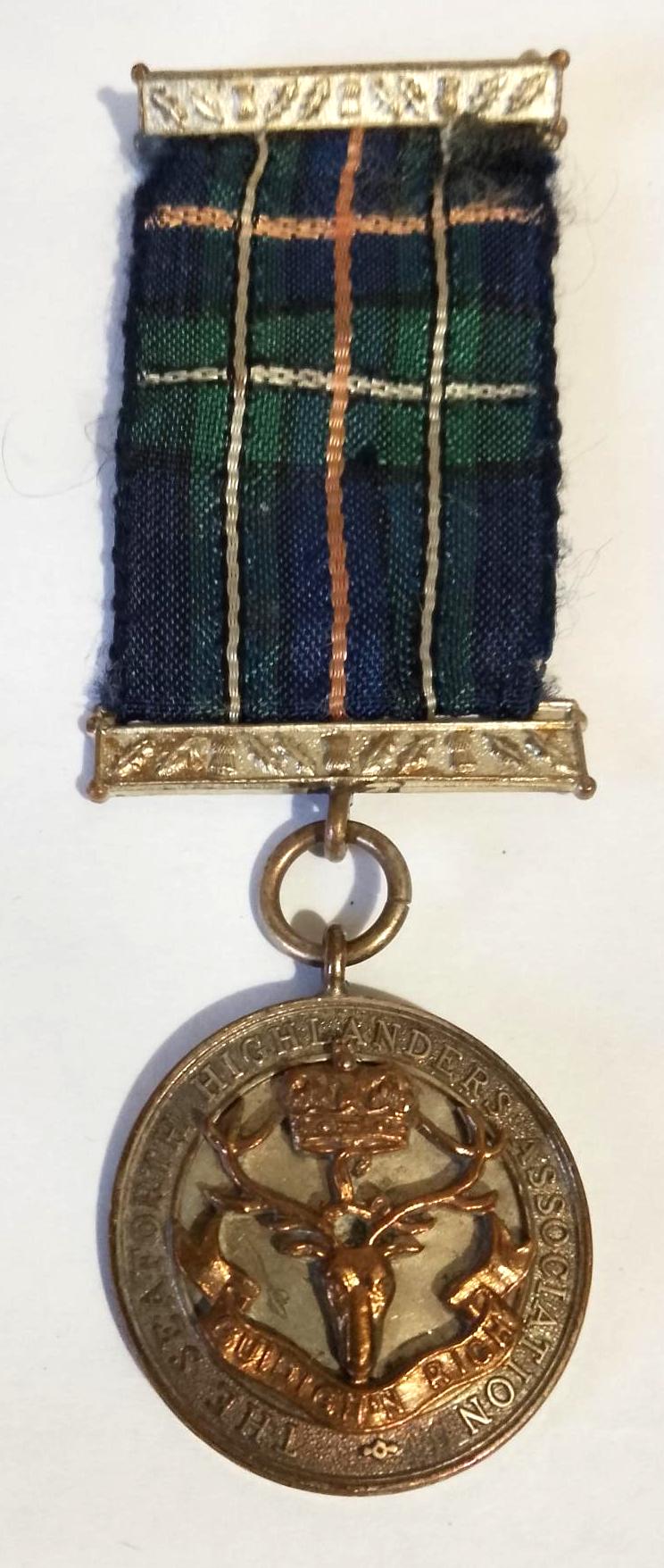 Seaforth Highlanders Association Pipe Maj Medal