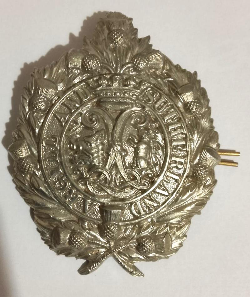 WW1 Period Argyll & Sutherland Highlanders Cap Badge