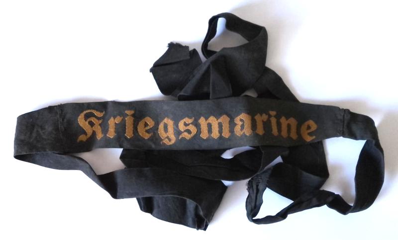 Third Reich Kreigsmarine Cap Tally