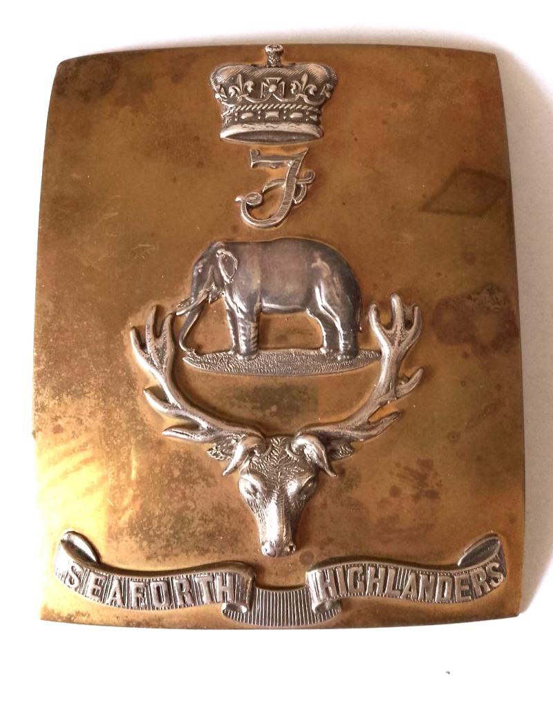 Victorian Seaforth Highlanders Shoulder Belt Plate by 