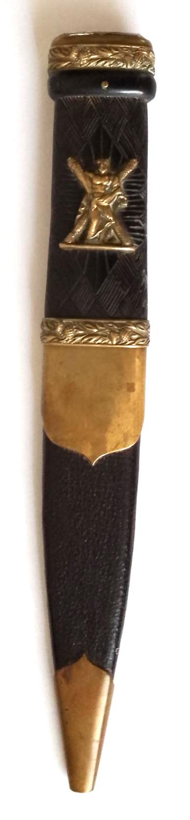 Untouched Victorian / WW1 Period Black Watch Officers Sgian Dubh by Kirkwood of Edinburgh