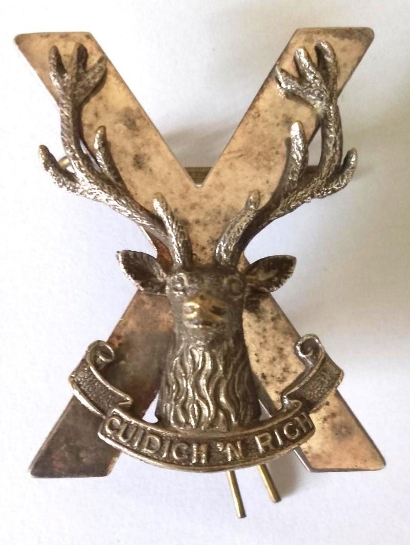 51 st Highlanders Officers Cap Badge