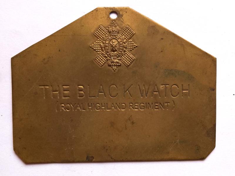 Black Watch Brass Bed Plate