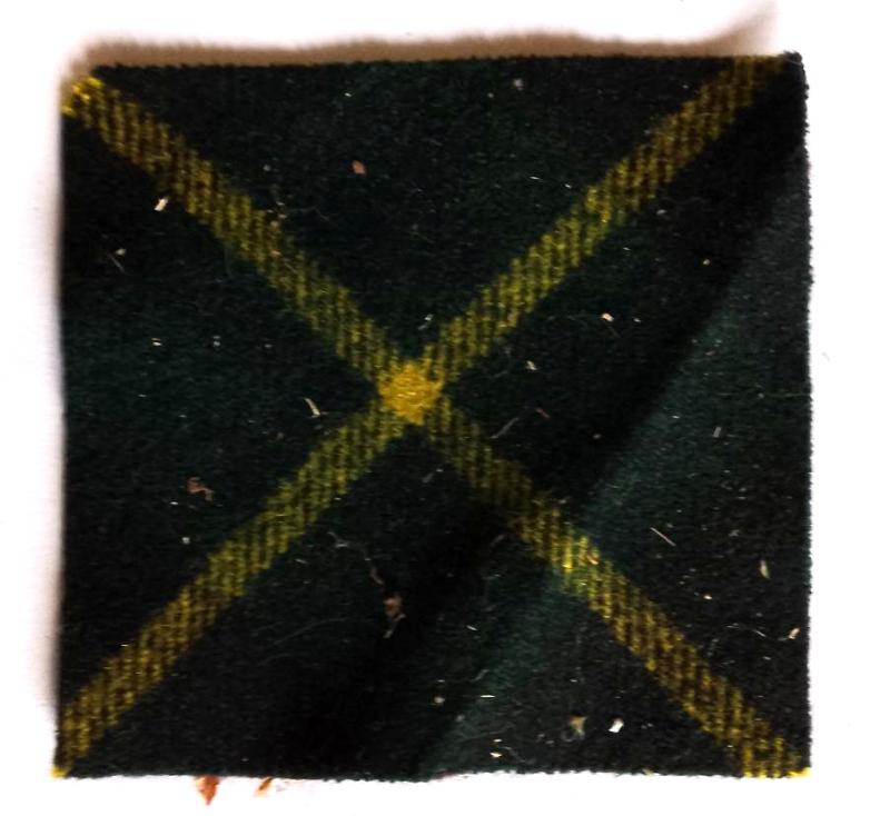 Gordon Highlanders Backing Tartan for Cap Badge