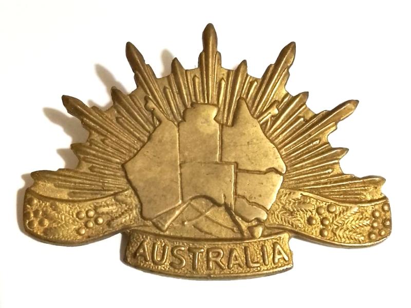 Australian Slouch Hat Civilian  / Non Military Cap Badge