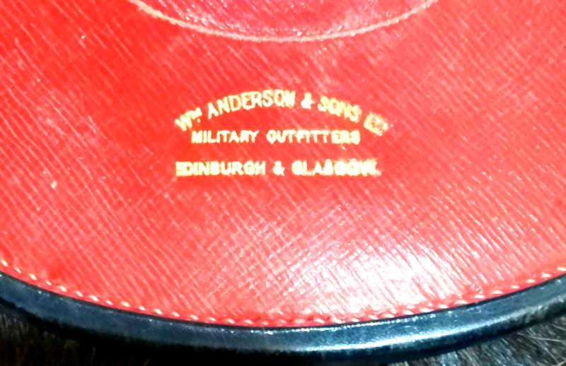 Post 1902 Officers Queens Own Cameron Highlanders by the well known Military Retailer Wm Anderson