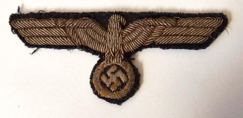 Third Reich Officer Bullion Tread Breast Eagle
