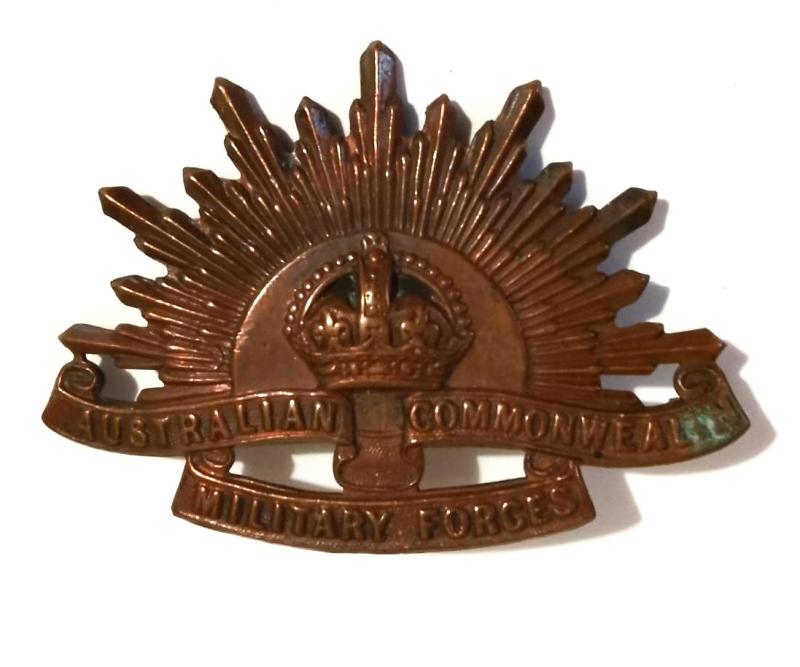 WW1 Period Australian & Commonwealth Military Forces Cap Badge