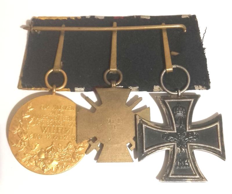 Imperial Germal Medal group Court Mounted for Wear