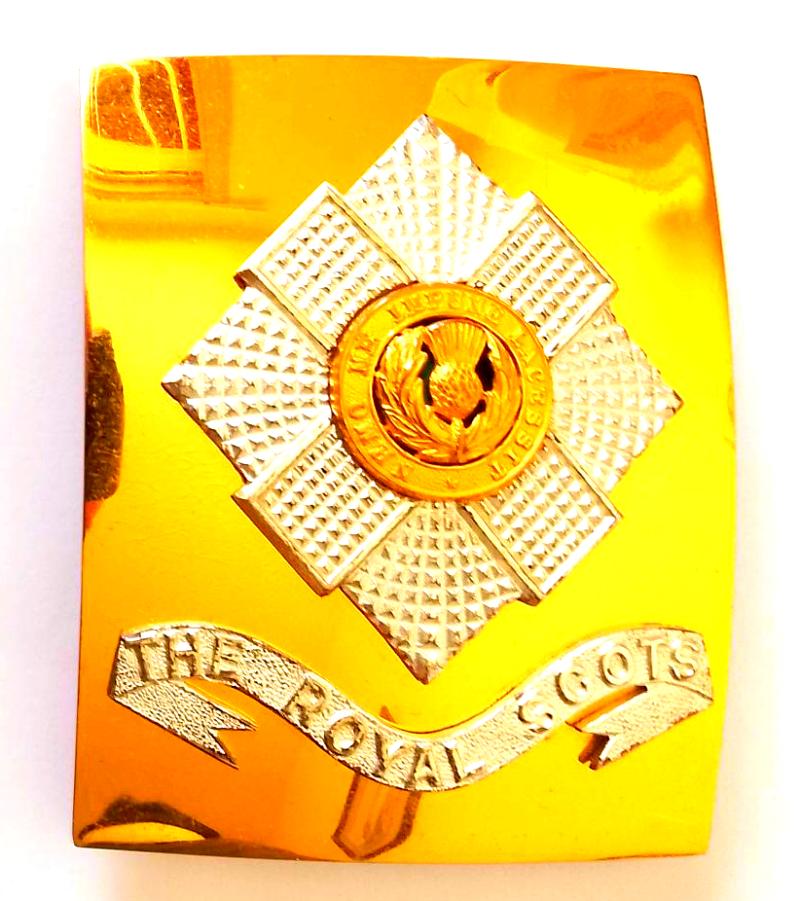 Post 1953 Royal Scots Shoulder Belt Plate