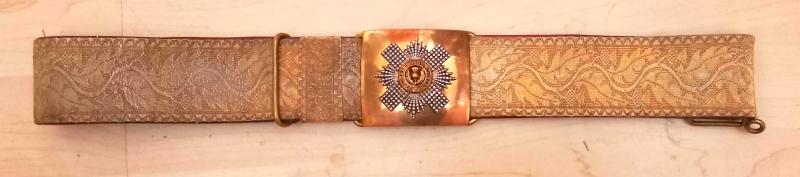 Royal Scots Officers Belt & buckle