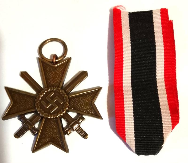 Third Reich War Merit Cross with Maker Marked Suspension Ring