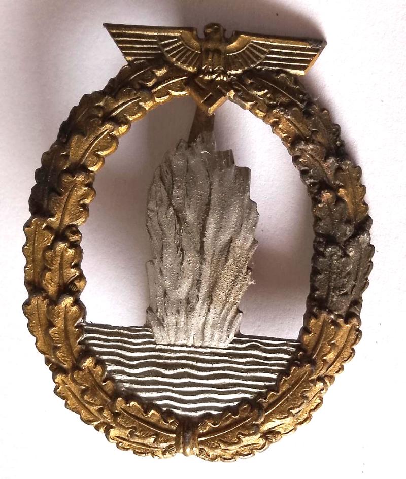 Third Reich K.M Minesweepers Badge by RK