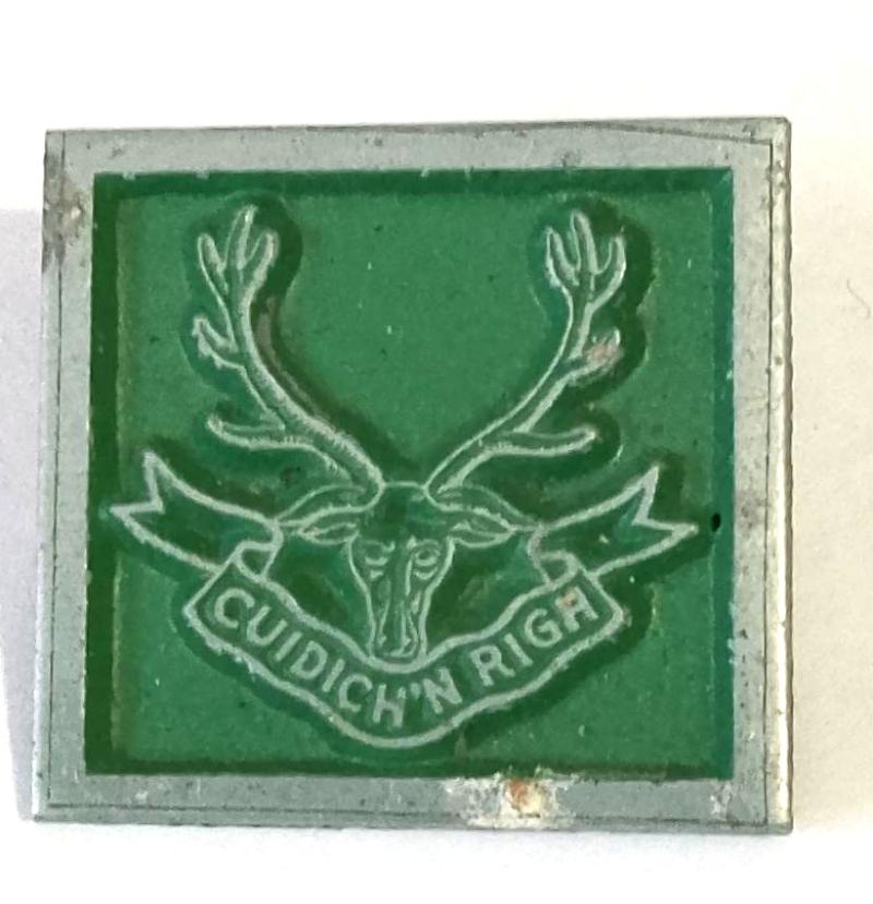 Seaforth Highlanders Lapel Badge