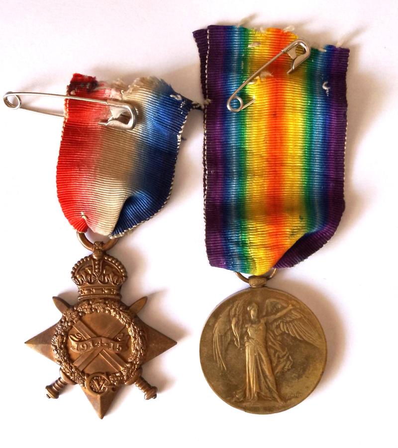 Low Service Numbered WW1 Medal Pair to The W. York Reg