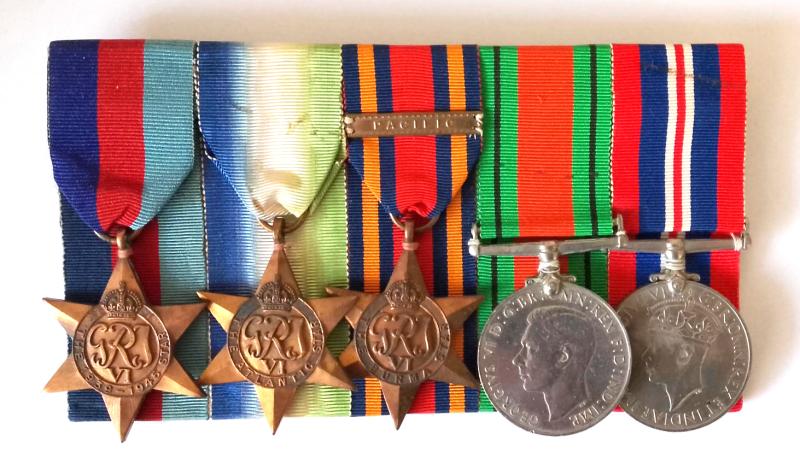 Court Mounted WW2 British Medal Campaign Group