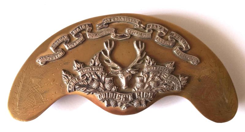 Early Seaforth Highlanders Sporran Cantle