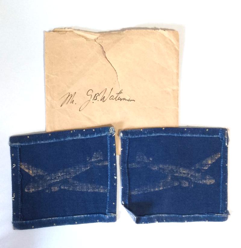Post War {1951} Air Dispatcher, Service / Pay Book, Pair of Formation Patches & Documented Research